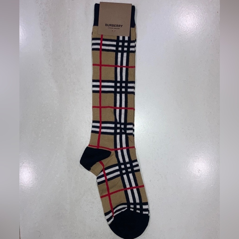 Burberry Kids Check Socks